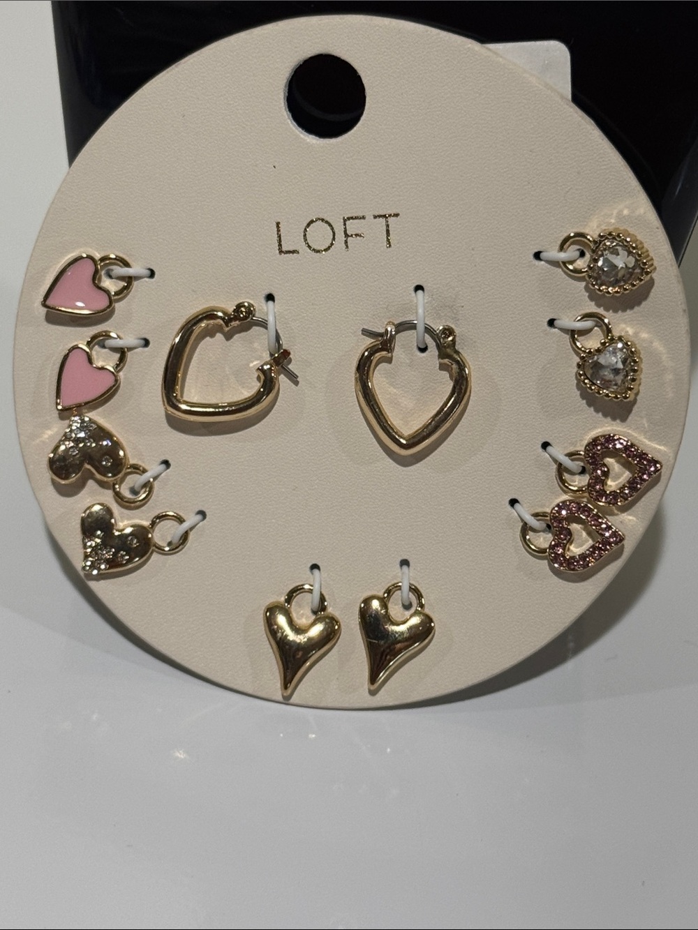 New Loft heart hoops with charms. - Picture 2 of 2